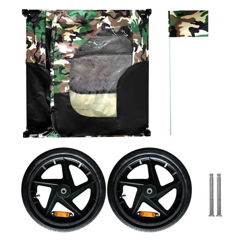 23" Camouflage Foldable Dog Pet Bicycle Stroller