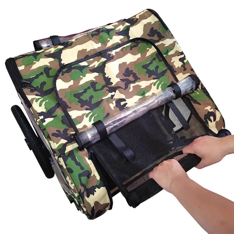 23" Camouflage Foldable Dog Pet Bicycle Stroller