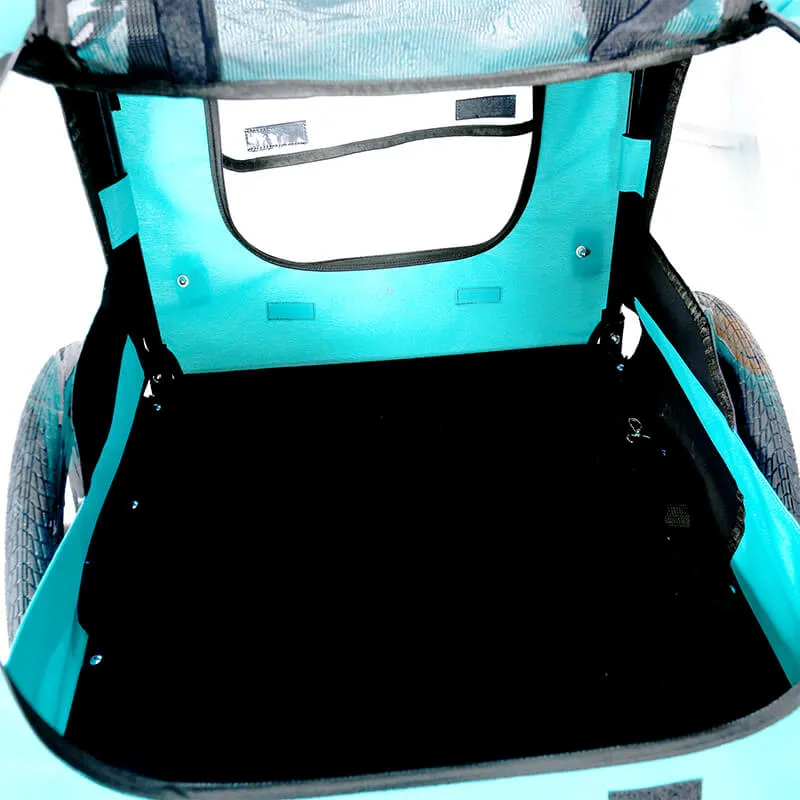 23" Light Green Foldable Dog Pet Bicycle Stroller