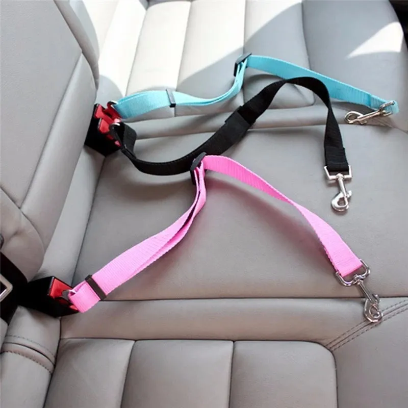 Adjustable Car Seat Belt & Harness Clip for Dogs