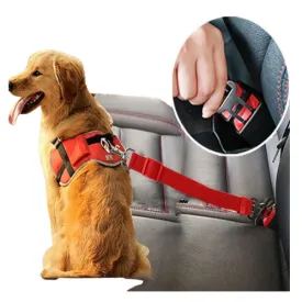 Adjustable Car Seat Belt & Harness Clip for Dogs