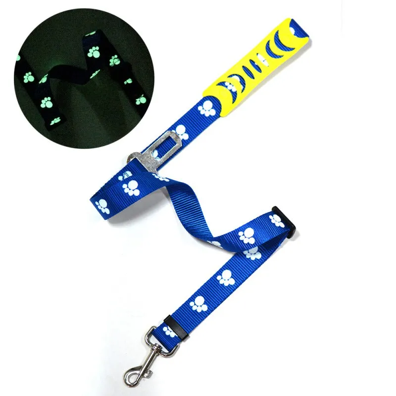Adjustable Lead Leash Vehicle Seat Belt