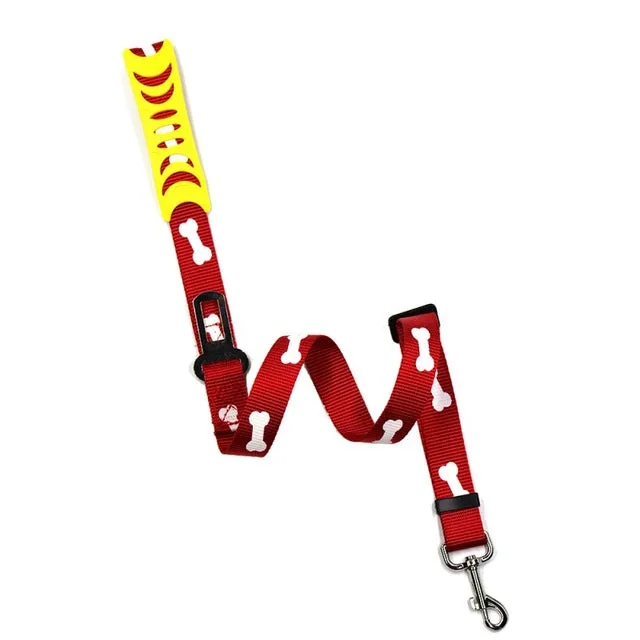 Adjustable Lead Leash Vehicle Seat Belt