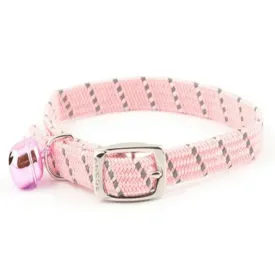 Ancol Safety Elastic Cat Collar Softweave Pink - Pack of 3