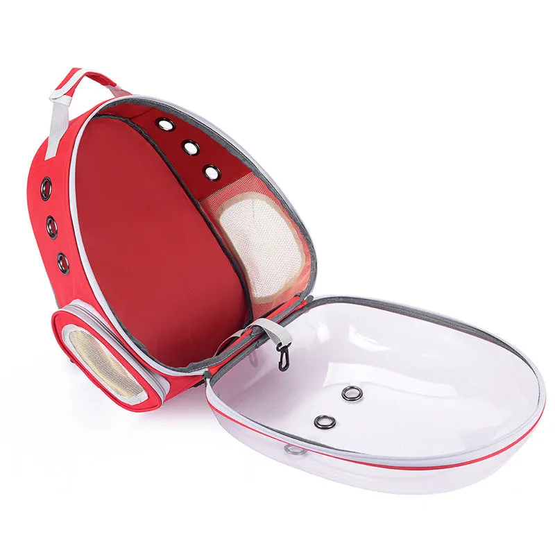 Backpack Convenient   for Going out Transparent Space Capsule Super Breathable Pet