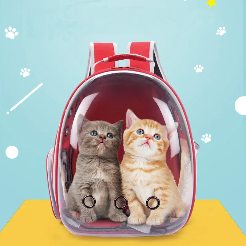 Backpack Convenient   for Going out Transparent Space Capsule Super Breathable Pet