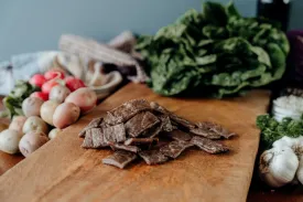 Beef Jerky End Pieces PLAIN - 8 oz pkg