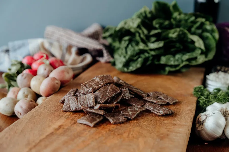 Beef Jerky End Pieces PLAIN - 8 oz pkg