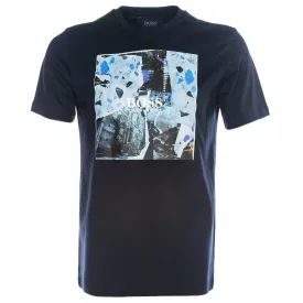 BOSS Tomio 5 T Shirt in Navy