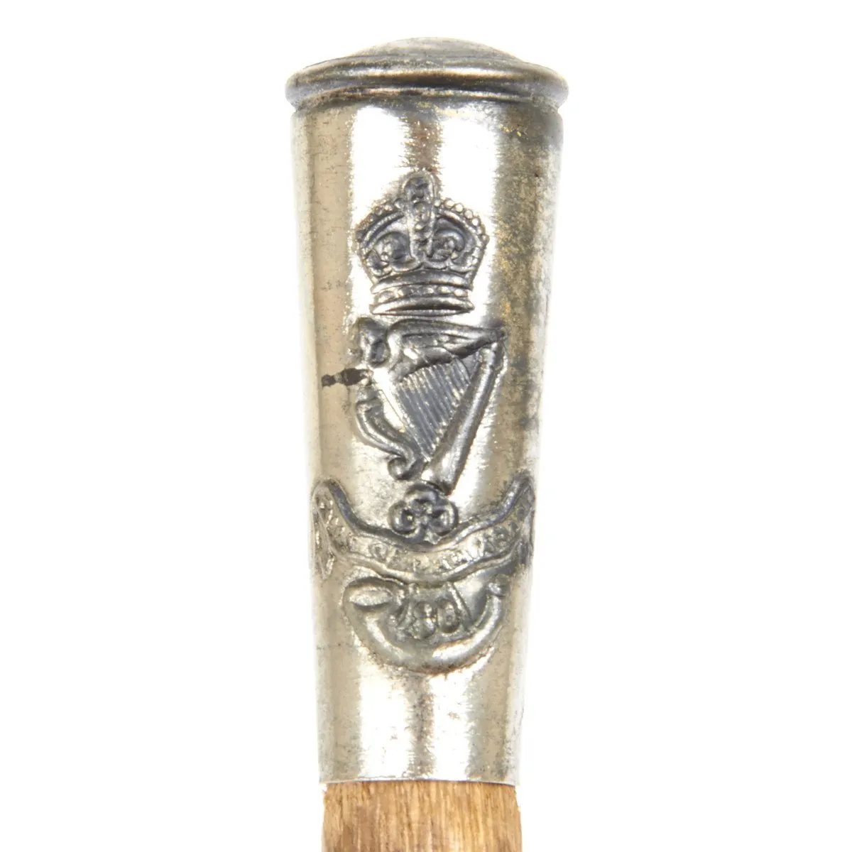 British WWI Officer Regimental Swagger Stick- The Royal Irish Rifles