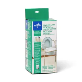Commode Liners with Absorbent Pad (case of 6)