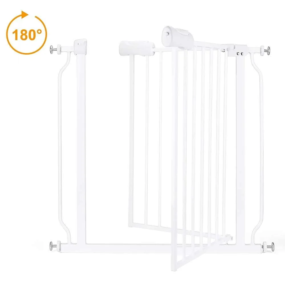 Dog Gate - Adjustable Metal Pet Fence - Safety