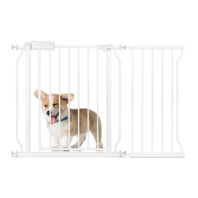 Dog Gate - Adjustable Metal Pet Fence - Safety