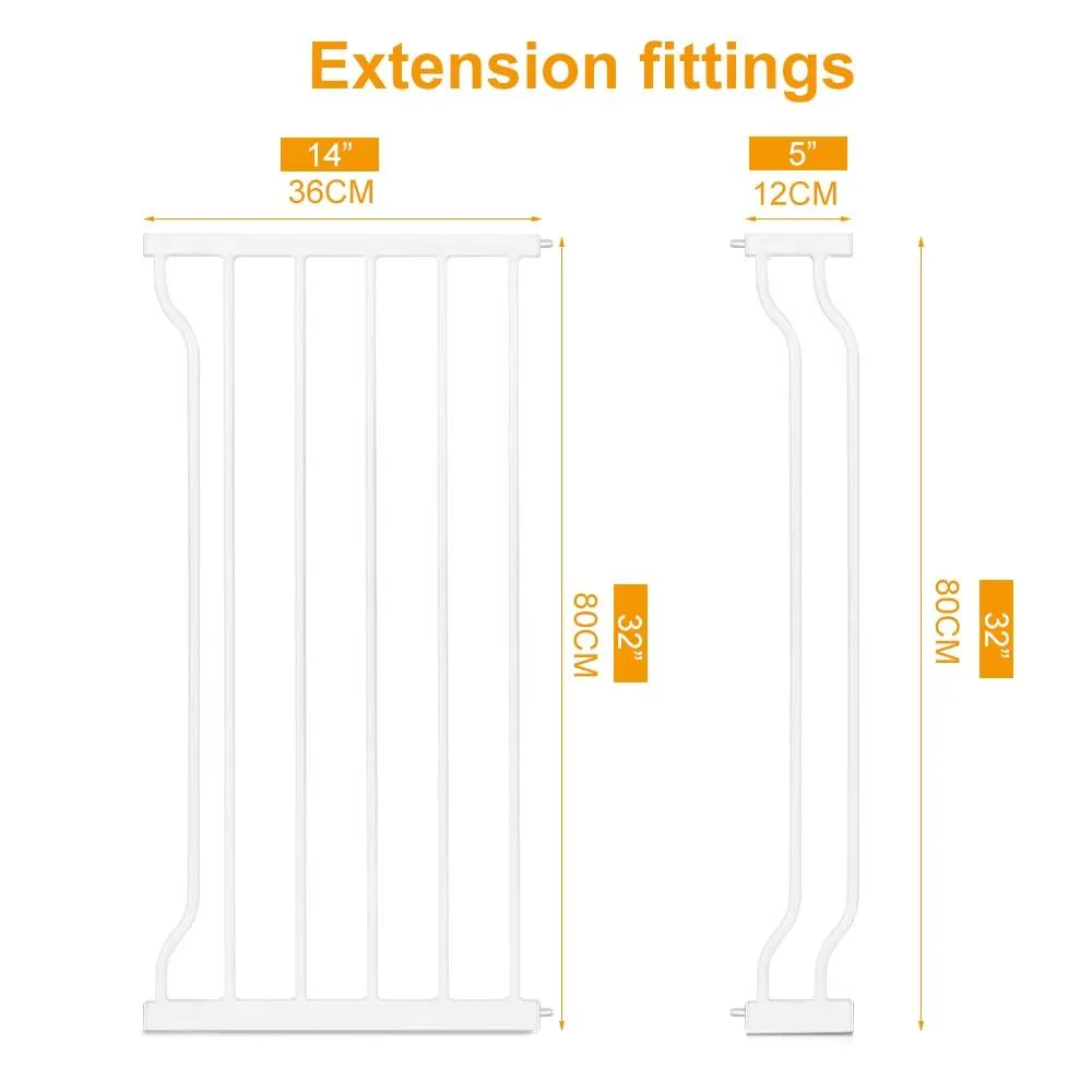 Dog Gate - Adjustable Metal Pet Fence - Safety