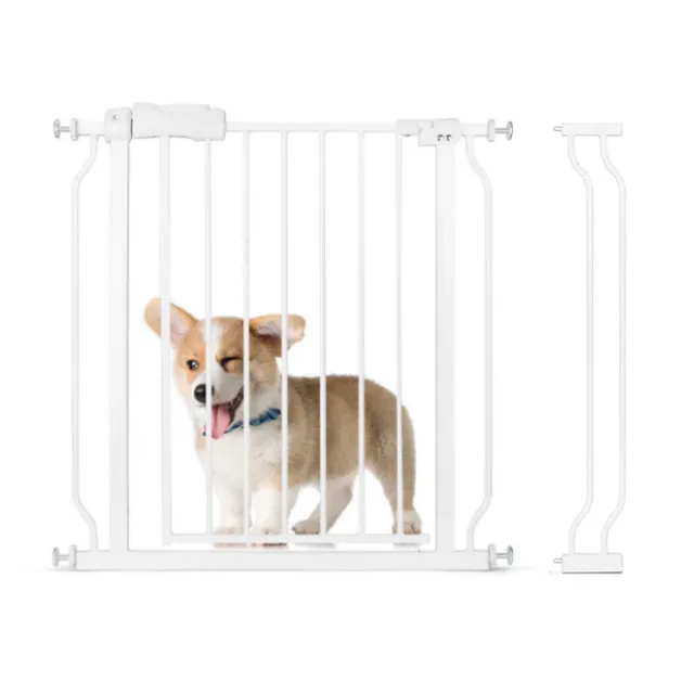 Dog Gate - Adjustable Metal Pet Fence - Safety