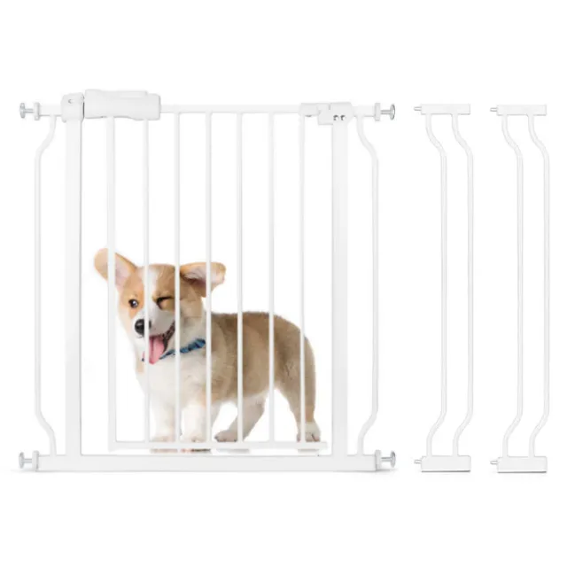 Dog Gate - Adjustable Metal Pet Fence - Safety