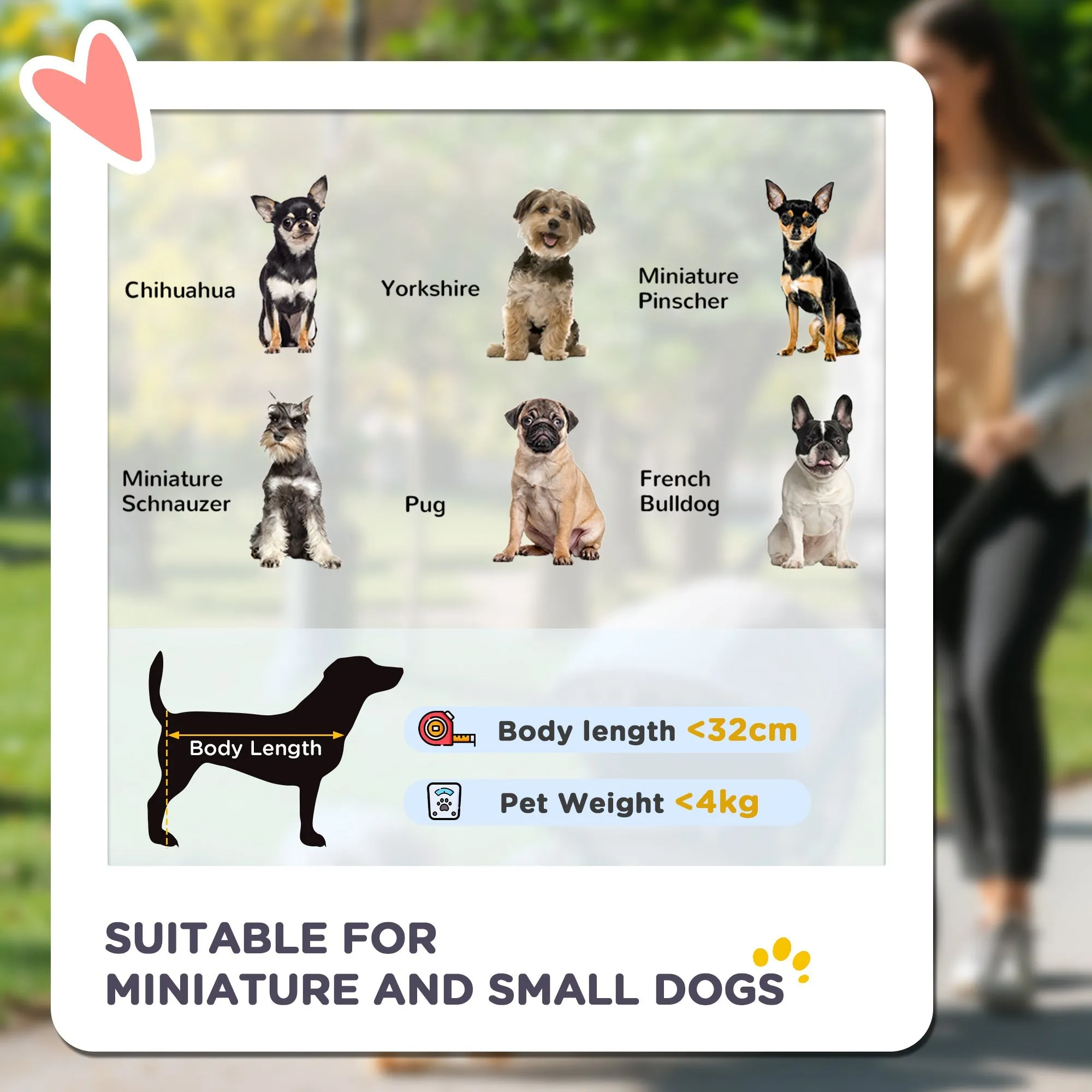 Dog Pram Dog Stroller Foldable Pet Pushchair with 4 Wheels Safety Leashes Cup Holder for Small Dogs Black