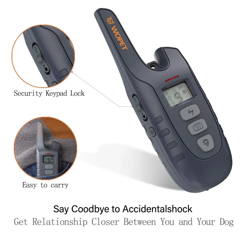 Dog training Collar Anti Barking Remote - Rechargeable & Waterproof