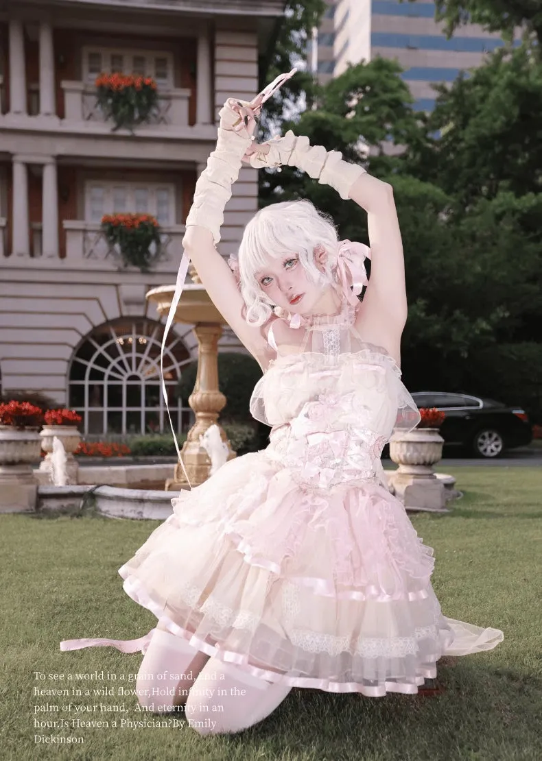 Flora Prayer Lolita Ballet Style Halter Neck Dress