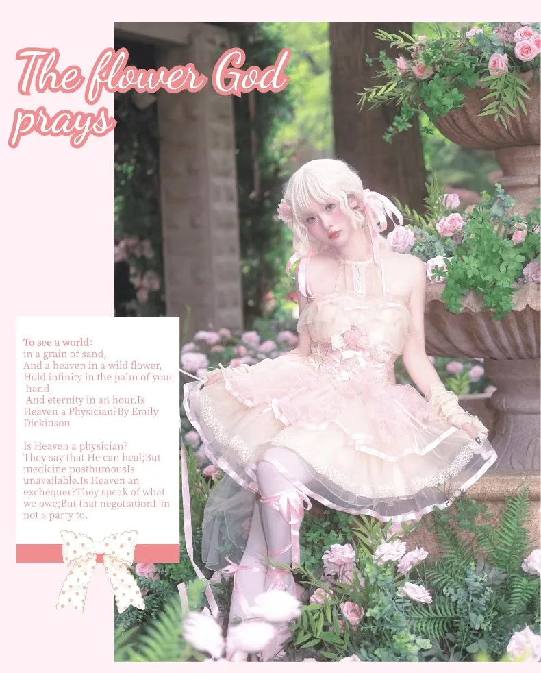Flora Prayer Lolita Ballet Style Halter Neck Dress