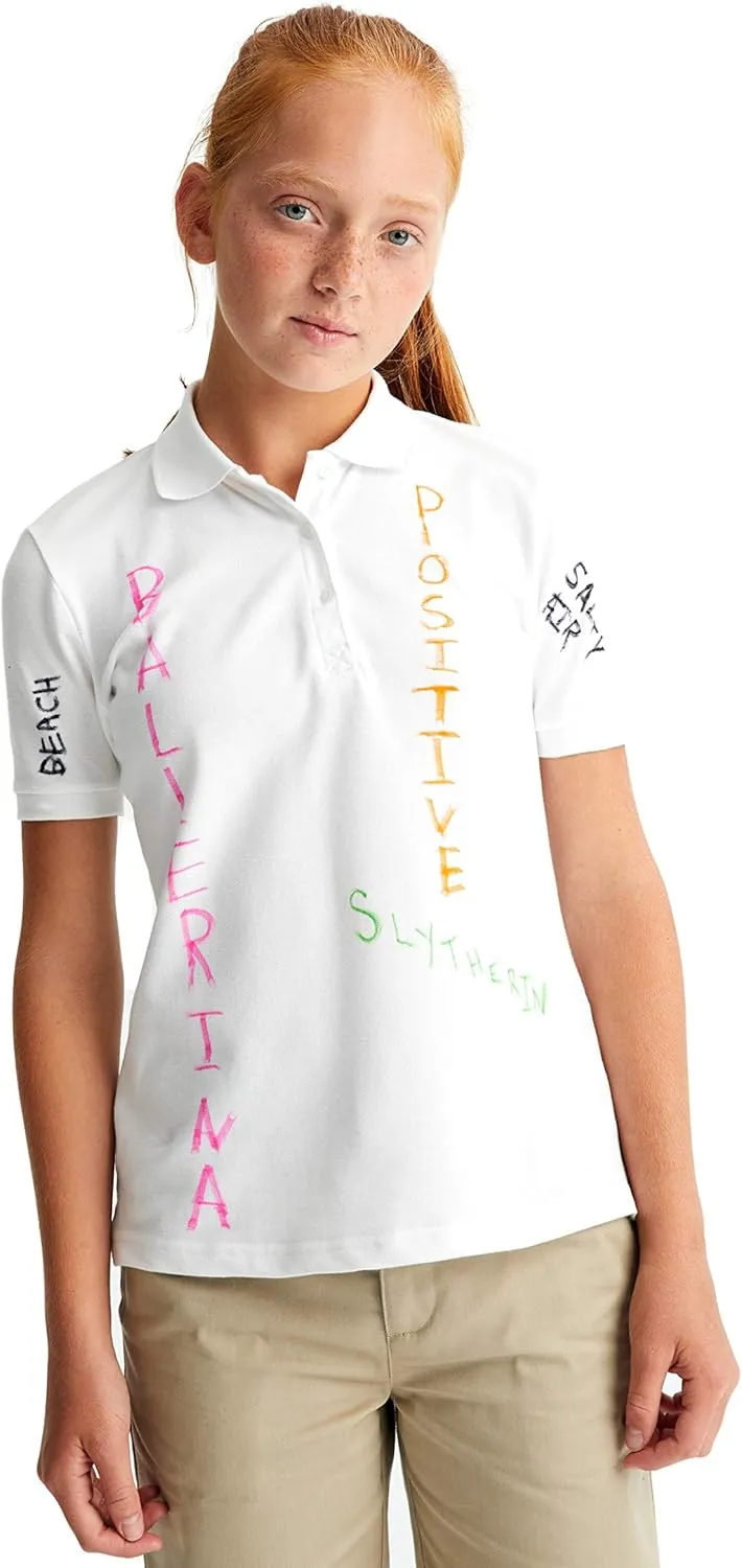 French Toast Girls' Big Pull-On Cotton Twill Shorts with Pockets