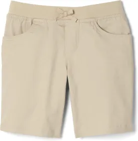 French Toast Girls' Big Pull-On Cotton Twill Shorts with Pockets