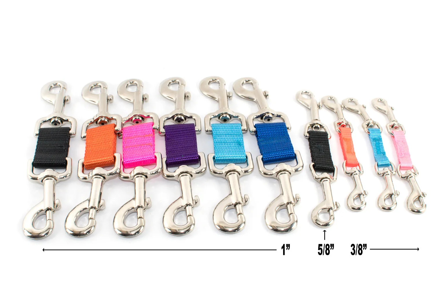 Harness to Collar Safety Clip - Solid colors