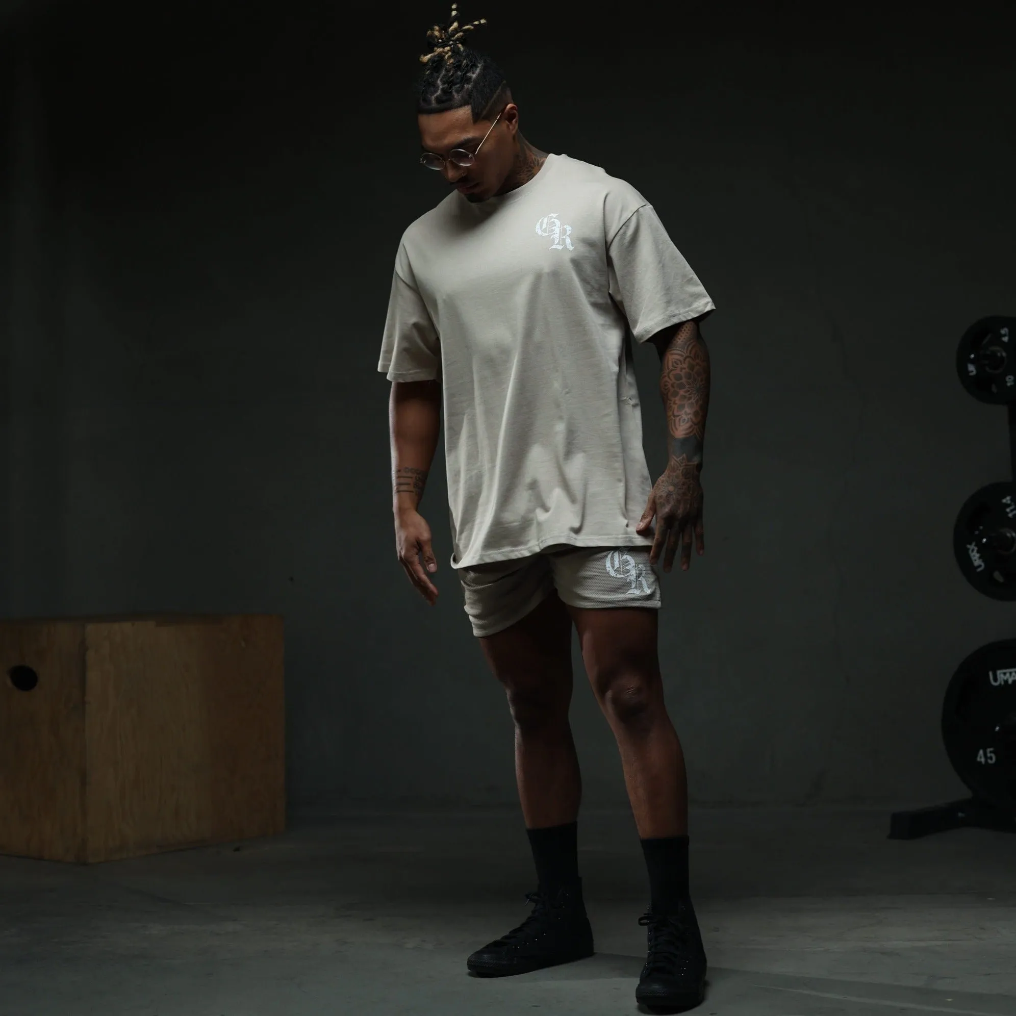 Initial Tee - Khaki