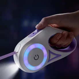 LED Light Retractable Dog Leash with Light