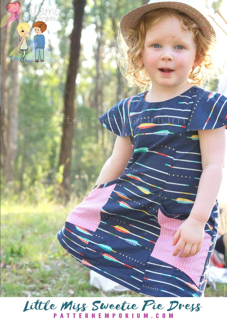 Little Miss Sweetie Pie Dress | Girls Sewing Pattern
