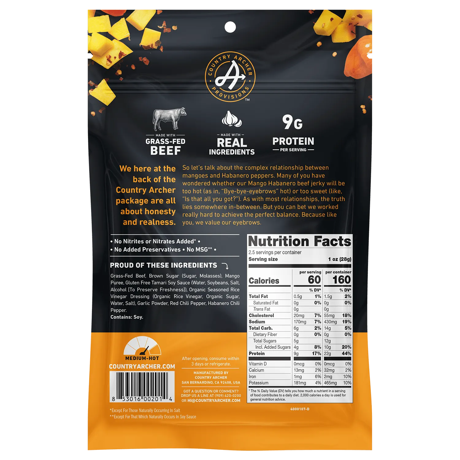 Mango Habanero Beef Jerky