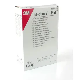 Medipore Low Adherent Absorbent Pad 10cm x 15cm x 25