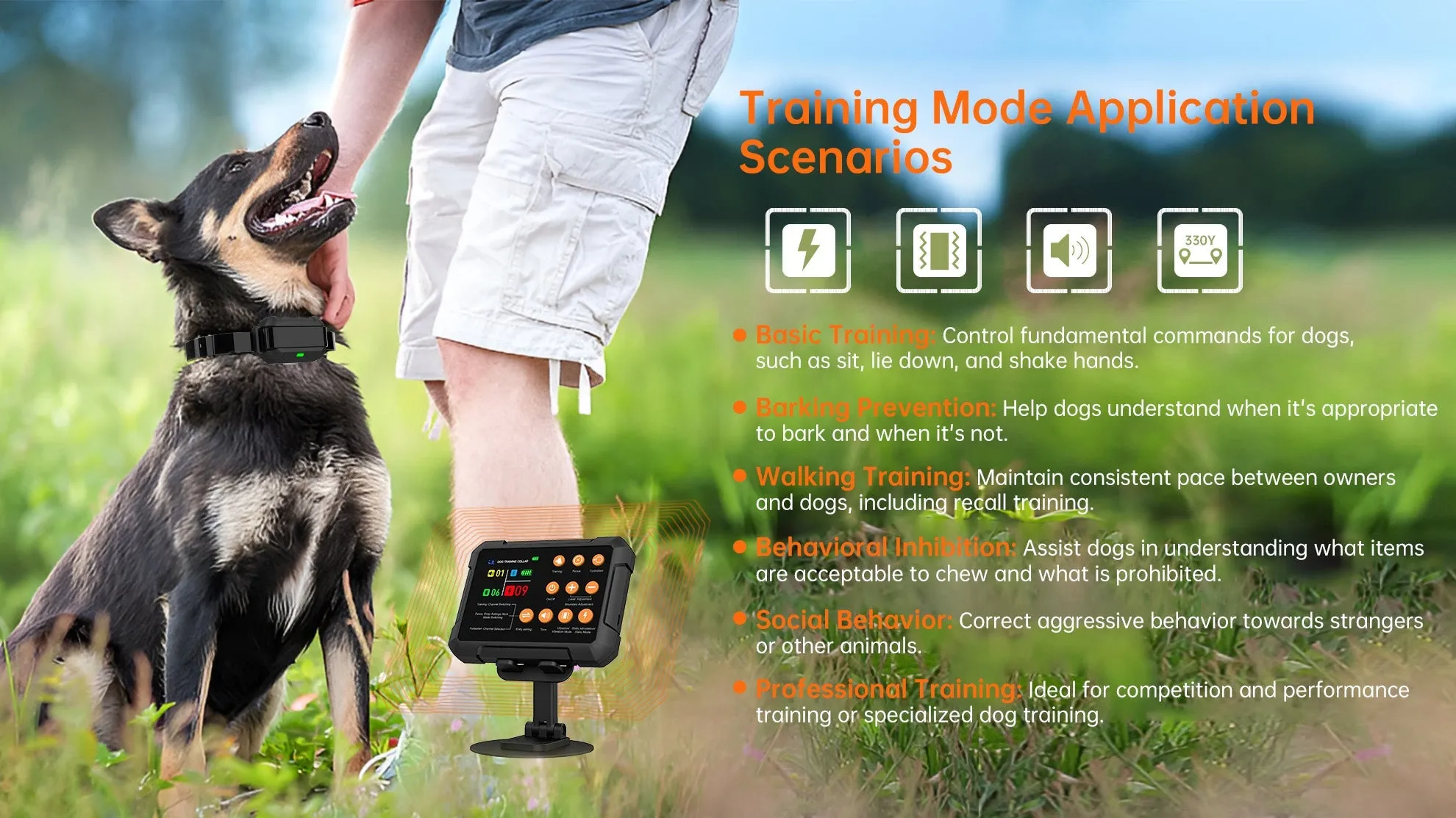 Multi-Purpose Wireless Dog Fence and Training System