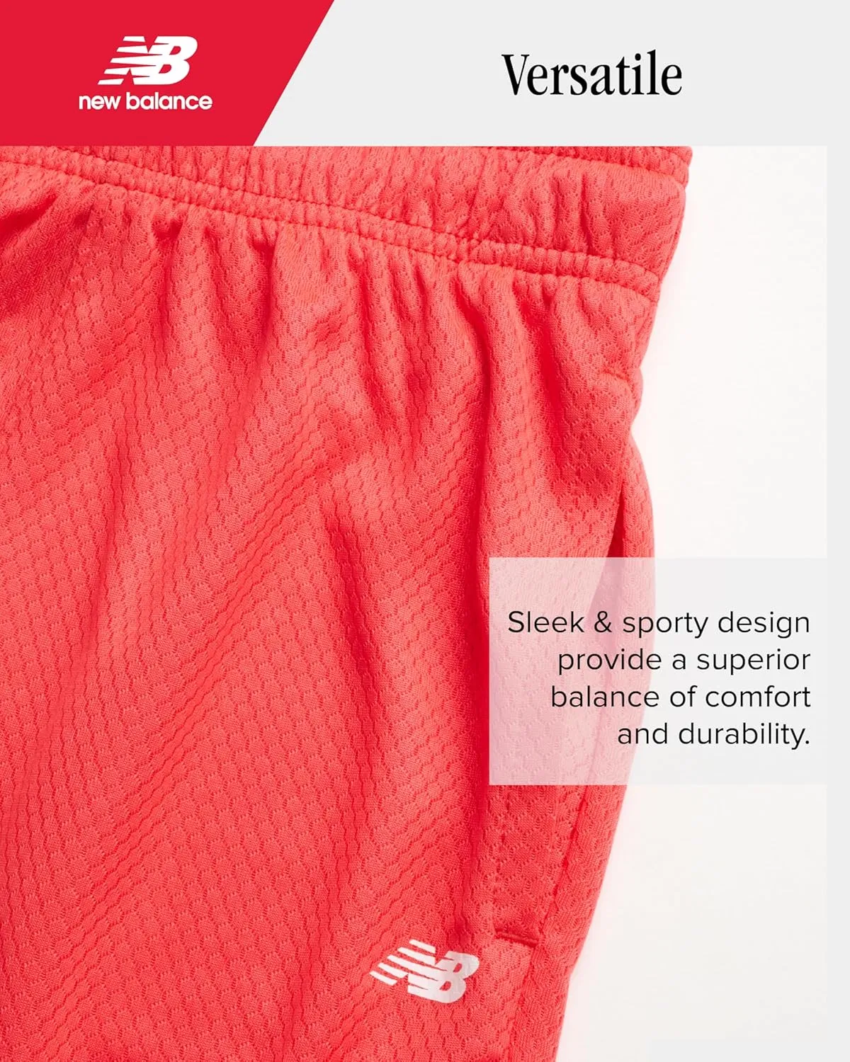 New Balance Boys' Active Shorts - Performance Gym Shorts with Pockets - Kids' Mesh Athletic Shorts for Boys' (Size: 4-20)