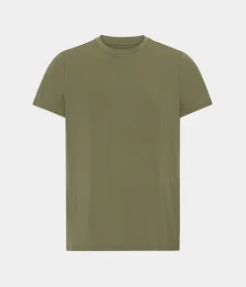 Olive crew neck bamboo T-shirt