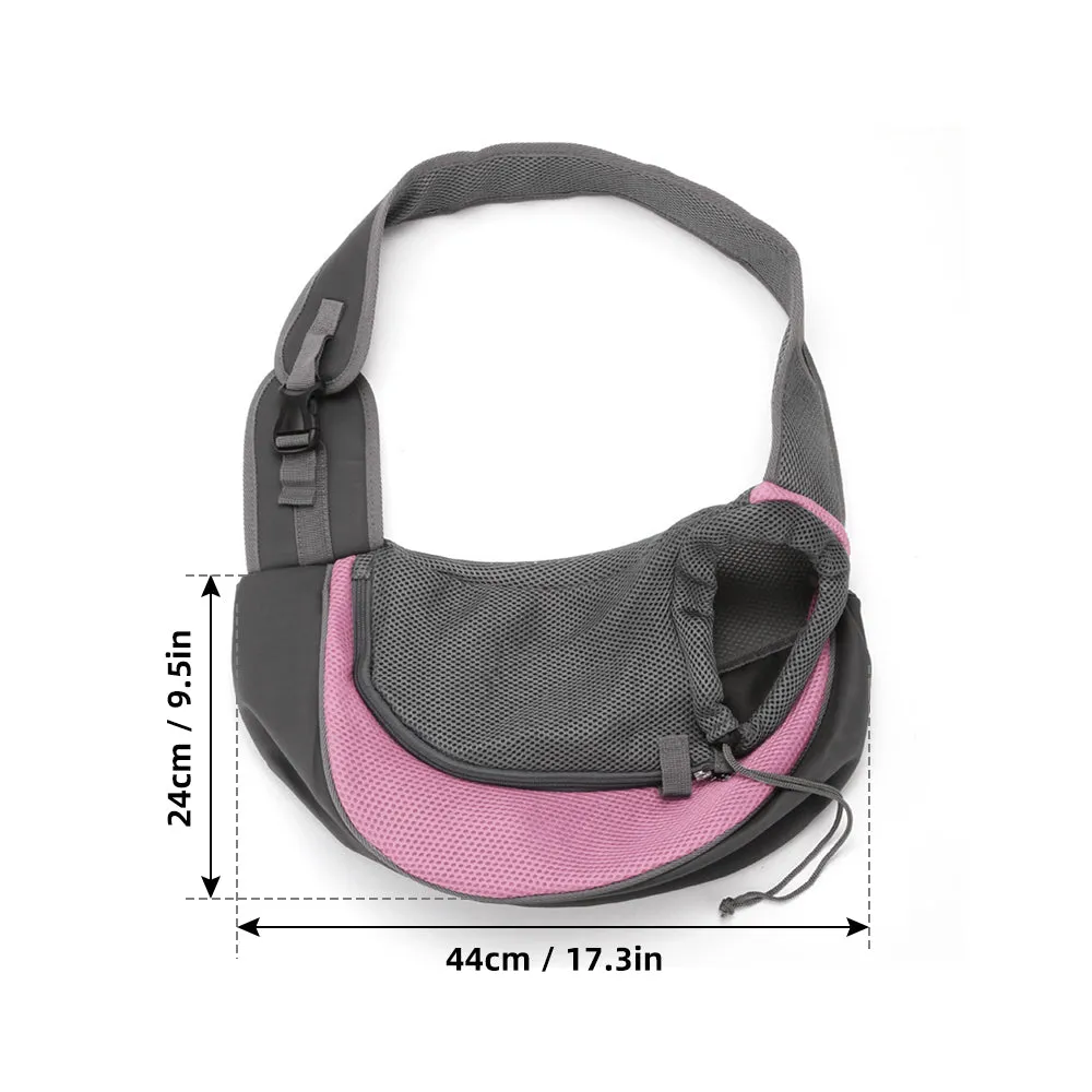 Pet Dog Sling - Breathable Mesh Travel Bag for Dogs and Cats