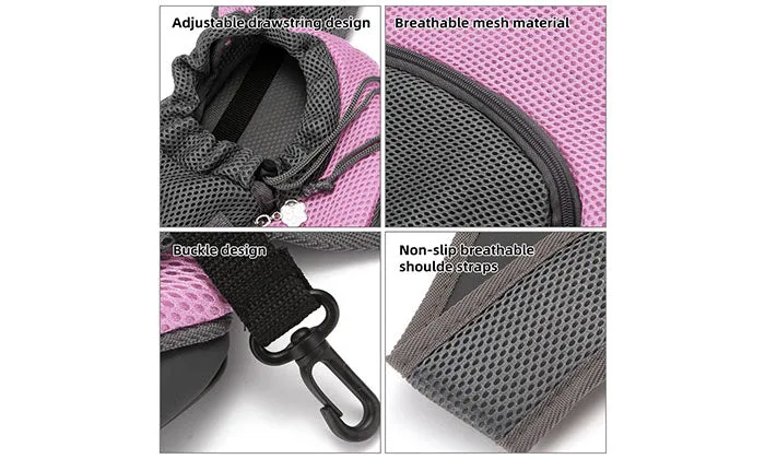 Pet Dog Sling - Breathable Mesh Travel Bag for Dogs and Cats