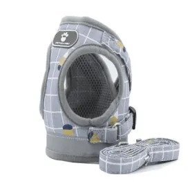 Pet Traction Vest with Retractable Flat Rope
