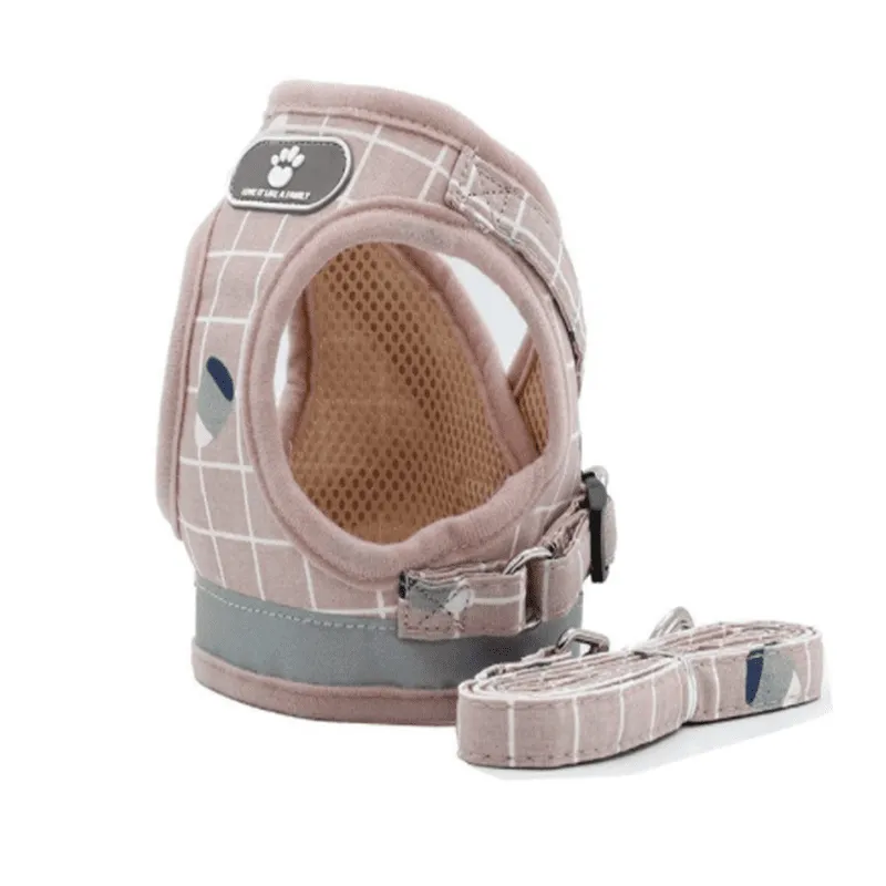 Pet Traction Vest with Retractable Flat Rope