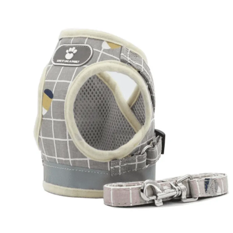 Pet Traction Vest with Retractable Flat Rope