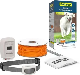 PetSafe In-Ground Dog Fence, Expandable, Waterproof & Rechargeable Collar