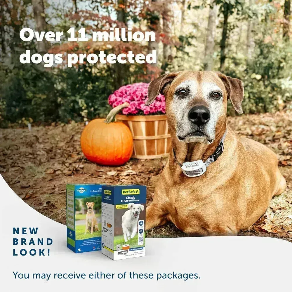 PetSafe In-Ground Dog Fence, Expandable, Waterproof & Rechargeable Collar