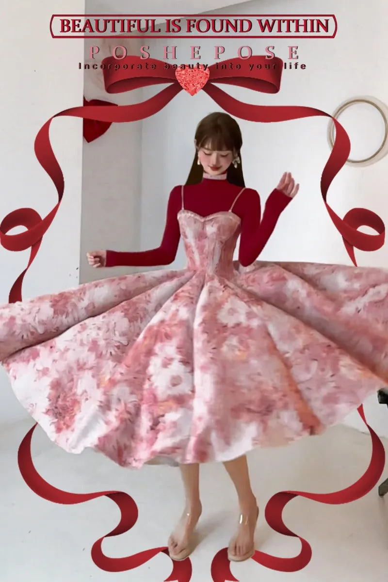 POSHEPOSE [Matisse’s Love Letter·New Year’s Jersey] Dress
