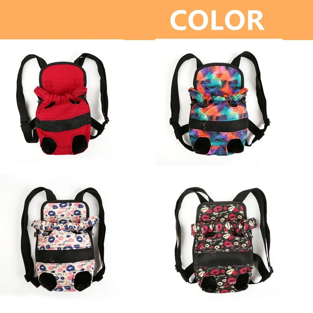 Sidiou Group Fashion Travel Dog Backpack Breathable Pet Shoulder Bag Pet Oxford Cloth Dog Travel Bag
