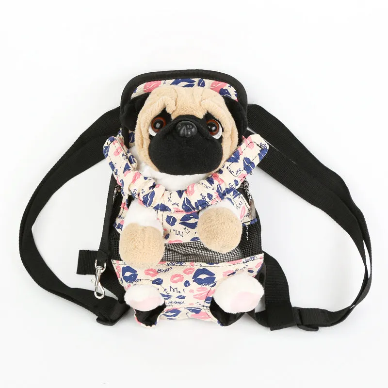 Sidiou Group Fashion Travel Dog Backpack Breathable Pet Shoulder Bag Pet Oxford Cloth Dog Travel Bag