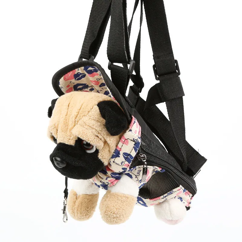 Sidiou Group Fashion Travel Dog Backpack Breathable Pet Shoulder Bag Pet Oxford Cloth Dog Travel Bag