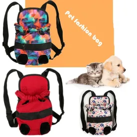 Sidiou Group Fashion Travel Dog Backpack Breathable Pet Shoulder Bag Pet Oxford Cloth Dog Travel Bag
