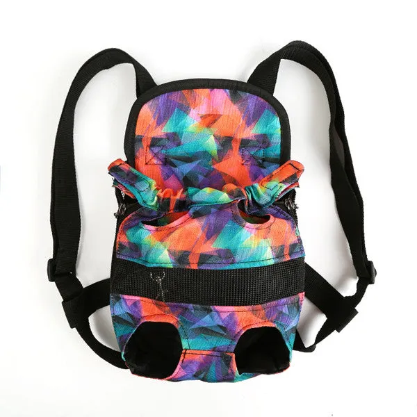 Sidiou Group Fashion Travel Dog Backpack Breathable Pet Shoulder Bag Pet Oxford Cloth Dog Travel Bag
