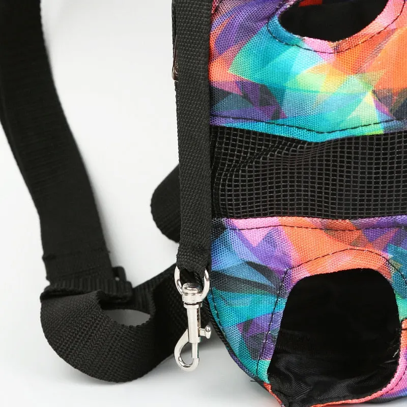 Sidiou Group Fashion Travel Dog Backpack Breathable Pet Shoulder Bag Pet Oxford Cloth Dog Travel Bag