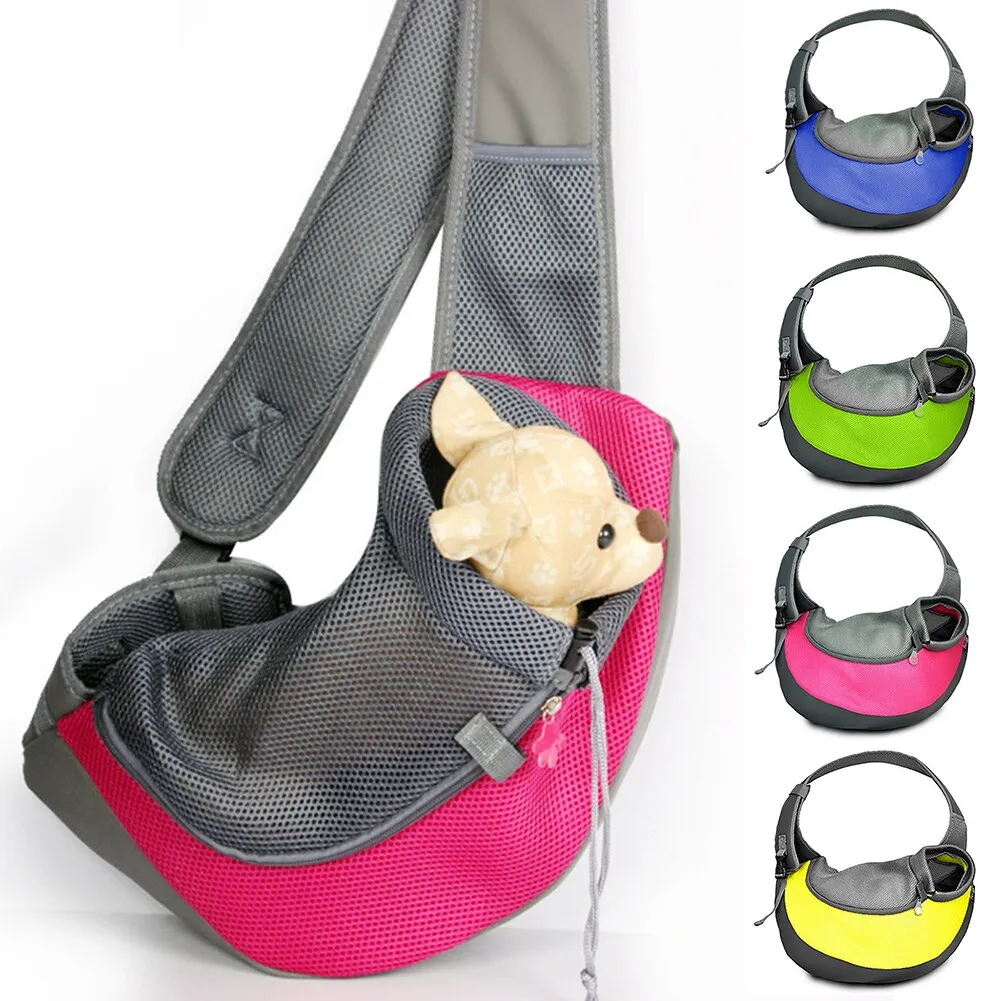 Sidiou Group Pet Carrier Bag Puppy Sling Front Carrier Comfort Travel Backpack Shoulder Pet Bag